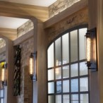 Sieninis šviestuvas YORK W01307BK 1xE27