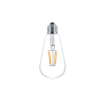 Lemputė LED filament ST64 6W E27 xE27 3000K