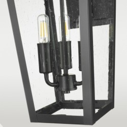 Lauko sieninis šviestuvas ZURICH W03616BK 3xE14