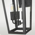 Lauko sieninis šviestuvas ZURICH W03616BK 3xE14