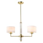 Pakabinamas šviestuvas SUTTON P02838BR-WH 2xE14