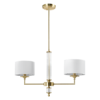 Pakabinamas šviestuvas SUTTON P02838BR-WH 2xE14