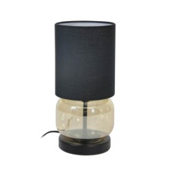 Stalinis šviestuvas Dorme 1xE27 Juoda Gintaro (TB-63748-BL-AMB)