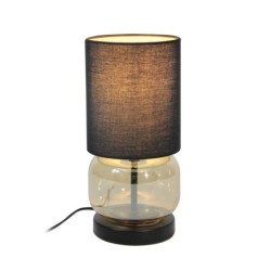 Stalinis šviestuvas Dorme 1xE27 Juoda Gintaro (TB-63748-BL-AMB)