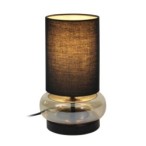 Stalinis šviestuvas Epiro 1xE27 Juoda Gintaro (TB-43648-BL-AMB)