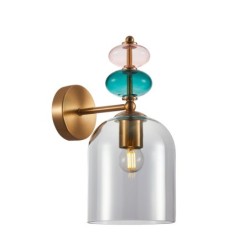 Sieninis šviestuvas Busco 1xE27 Aukso (WL-30263-1B-BRO-SG)
