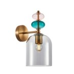 Sieninis šviestuvas Busco 1xE27 Aukso (WL-30263-1B-BRO-SG)