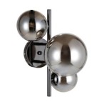 Sieninis šviestuvas Canello 3xG9 Juoda Chromo (WL-406007-3A-BCR)