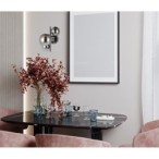 Sieninis šviestuvas Canello 3xG9 Juoda Chromo (WL-406007-3A-BCR)