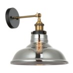 Sieninis šviestuvas Hubert 1xE27 Aukso Juoda (MBM-2381/1 GD+SG)