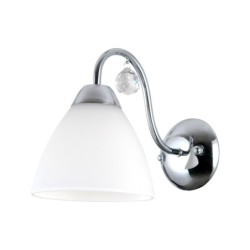 Sieninis šviestuvas Lugano 1xE27 Chromo Balta (WL-5643-1)