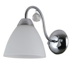 Sieninis šviestuvas Lugano 1xE27 Chromo Balta (WL-5643-1)
