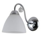 Sieninis šviestuvas Lugano 1xE27 Chromo Balta (WL-5643-1)