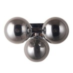 Sieninis šviestuvas Marbelio 3xG9 Chromo Dūmų (WL-6161-3 CH+SM)
