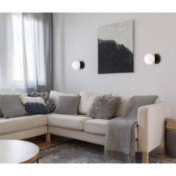 Sieninis šviestuvas Reverso 1xG9 Aukso Juoda (WL-5622-1-BK-W)