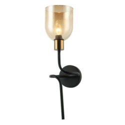 Sieninis šviestuvas Servio 1xE14 Juoda (WL-66892-1A-BK-AMB)