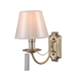 Sieninis šviestuvas Solana 1xE14 Antikvarinė Bronzos (WL-28366-1)