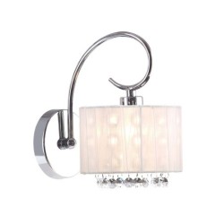 Sieninis šviestuvas Span 1xE14 Chromo (MBM1583 /1 WH)