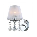 Sieninis šviestuvas Cornelia 1xE14 Chromo Balta (MBM-2572/1 W)
