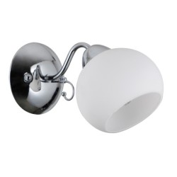 Sieninis šviestuvas Masseri 1xE27 Chromo Balta (WL-6895-1)