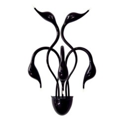 Sieninis šviestuvas Swan 5xG4 Juoda (MB8098-5A BLACK)