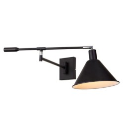 Sieninis šviestuvas Trinity 1xE14 Juoda Chromo (MB-402721-IT BL)