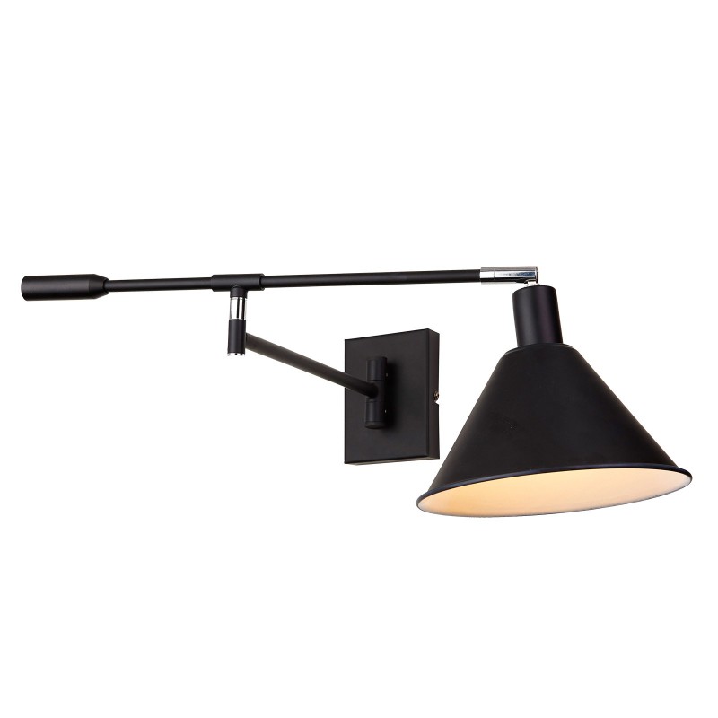 Sieninis šviestuvas Trinity 1xE14 Juoda Chromo (MB-402721-IT BL)