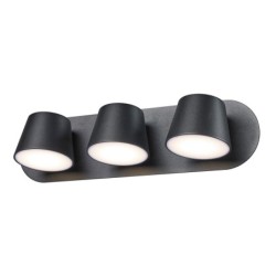 Sieninis šviestuvas Kuola LED 18W 3000K Juoda (MB1350-3 BK)