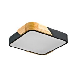 Lubinis šviestuvas Santer LED 24W 3000K Medžio Juoda (PLF-13187-BK-WO)