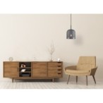 Pakabinamas šviestuvas Renti 1xE27 Juoda (PND-25205-1L-BK-SG)