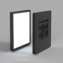 Lubinis šviestuvas Bastia LED 18W 2800, 4000, 6000K Juoda (PLF-83625-230S-18W-BL)