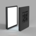 Lubinis šviestuvas Bastia LED 45W 2800, 4000, 6000K Juoda (PLF-83625-450S-45W-BL)