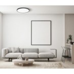Lubinis šviestuvas Calvi LED 36W 2800, 4000, 6000K Juoda (PLF-35263-480R-36W-BL)