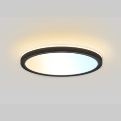 Lubinis šviestuvas Corte LED 28W  2800, 4000, 6000, 2800K Juoda (PLF-63452-300R-28W-BL)