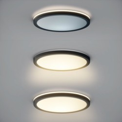 Lubinis šviestuvas Corte LED 36W  2800, 4000, 6000, 2800K Juoda (PLF-63452-400R-36W-BL)