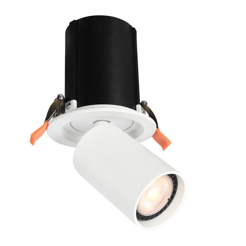 Įmontuojamas lubinis šviestuvas Termo 1xGU10 Smėlio Balta (SPL-50310-1R WH)