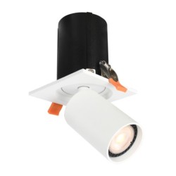 Įmontuojamas lubinis šviestuvas Termo 1xGU10 Smėlio Balta (SPL-50310-1S WH)