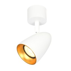 Lubinis šviestuvas Tino 1xGU10 Balta Aukso (SPL-36748-1R-WH-GD)