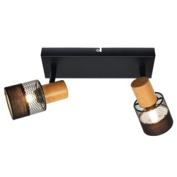 Lubinis šviestuvas Coletta Keičiama LED E14 4W Juoda Medžio (SPL-90110-2)