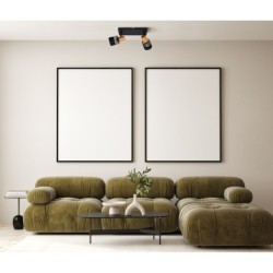 Lubinis šviestuvas Coletta Keičiama LED E14 4W Juoda Medžio (SPL-90110-2)