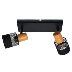 Lubinis šviestuvas Coletta Keičiama LED E14 4W Juoda Medžio (SPL-90110-2)