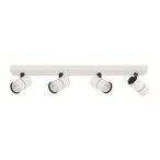 Lubinis šviestuvas Laconi 4xGU10 Juoda Balta (SPL-2813-4B-WH)