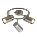 Lubinis šviestuvas Palmoni 3xGU10 Nikelio Satino Chromo (SPL-2024-3A)