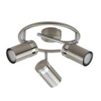 Lubinis šviestuvas Palmoni 3xGU10 Nikelio Satino Chromo (SPL-2024-3A)