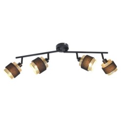 Lubinis šviestuvas Renez Keičiama LED E14 4W Juoda Aukso Audinio (SPL-95820-4)