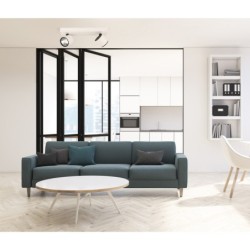 Lubinis šviestuvas Boniva LED 10W 3000K Juoda Balta (SPL-2854-2B-WH)