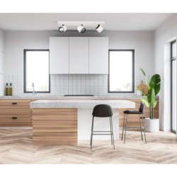 Lubinis šviestuvas Boniva LED 15W 3000K Juoda Balta (SPL-2854-3B-WH)