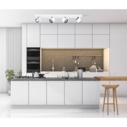 Lubinis šviestuvas Boniva LED 20W 3000K Juoda Balta (SPL-2854-4B-WH)