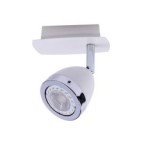 Lubinis šviestuvas Calasa 1xGU10 Matinė Balta Chromo Žiedas (SPL-9372-1A WH)
