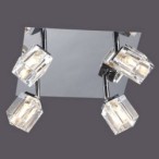 Lubinis šviestuvas Crt 4xG9 Chromo (CRT-4SQ)